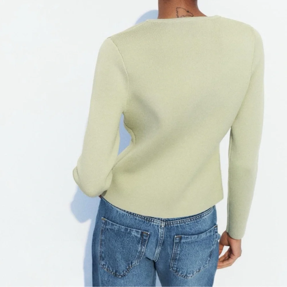 TAILORED KNIT CARDIGANPISTACHIO 0/4192/003/511/03